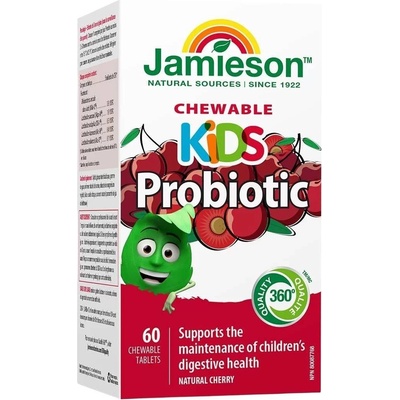 Jamieson Пробиотик за деца, 60 дъвчащи таблетки, Jamieson