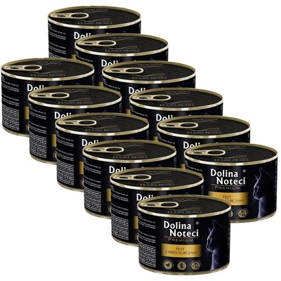 Dolina Noteci Premium Котешки Филет от Пилешко Филе 12 x 185 г