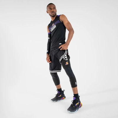 TARMAK Pánske spodné 3/4 NBA Los Angeles Lakers čierne