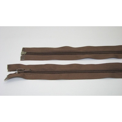 Zips špirála deliteľný 5mm - dĺžka 80cm,tmavo hnedý