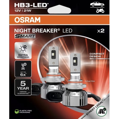 OSRAM Night Breaker LED SMART HB3 (9005DWNBSM-2HB) – 2ks, Ecopack