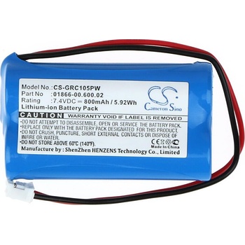 Cameron Sino Батерия за компютър за поливане GARDENA C1060 plus Solar 7.4V 800mAh Cameron Sino (CS-GRC105PW)