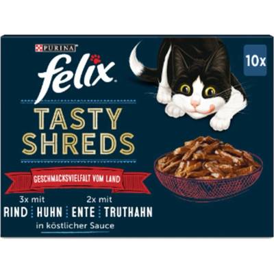 FELIX Tasty Shreds, výběr z venkova 60 × 80 g