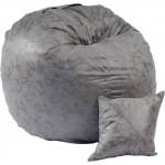 PUFRELAX Комплект, Барбарон и декоративна възглавница, 600л. , King Size - Smoke Grey, Перящ се калъф, Трансформира се в легло, Пълнеж с микс от мемори пяна и дунапрен, Гама Premium (PUF-M-KP-PT-MNGRE) - topma