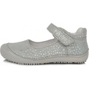 D.D.Step detské balerínky kožené barefoot grey