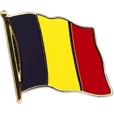Odznak (pins) 20mm vlajka Belgicko - farebný