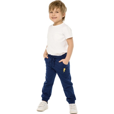 Winkiki Kids Wear chlapecké tepláky Super Power navy