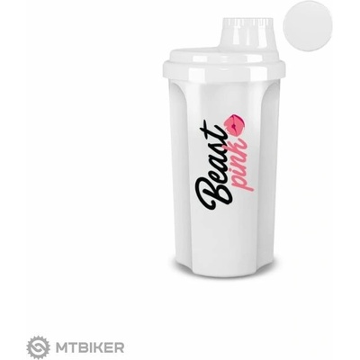 GymBeam BeastPink šejker, 700 ml, biela