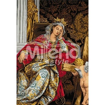 Milena Style Видението на Света Елена - гоблен със схема конци dmc 1: 4