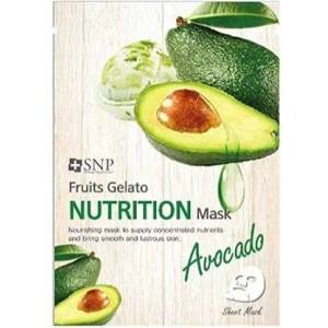 SNP [SNP] Avocado Fruits Gelato Nutrition Mask, подхранваща маска за лице с авокадо (8809458840976)