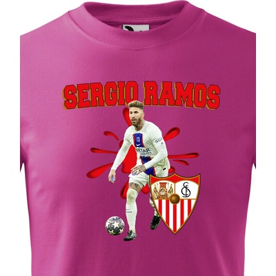 Dětské tričko Sergio Ramos Purpurová Canvas tričko Bezvatriko.cz 2380