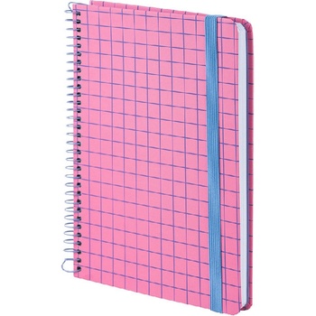 AXENT Тетрадка Axent 8460 A5 120л. Квадр Сп. Розов (1120013-05-8460-2-A)