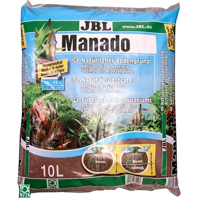 JBL manado - Натурален субстрат за филтрация на водата и подхранване растежа на растенията в аквариума 10 л