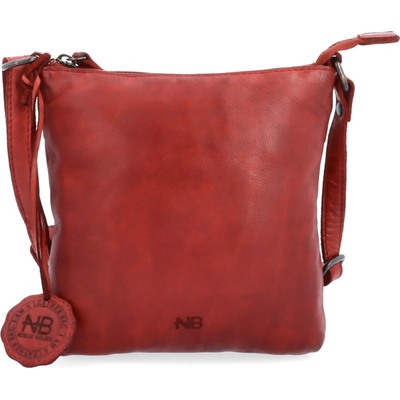 Noelia Bolger Dámská kožená crossbody kabelka NB 2415 CV červená