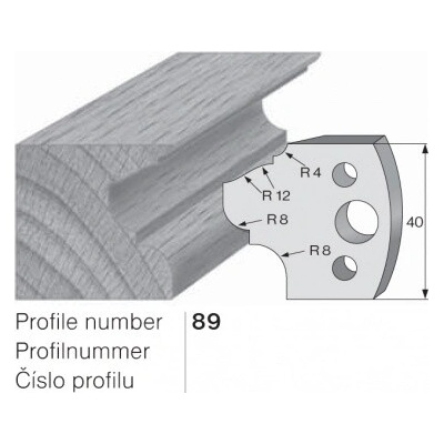 IGM profil 089 - pár omezovačů 40x4mm SP