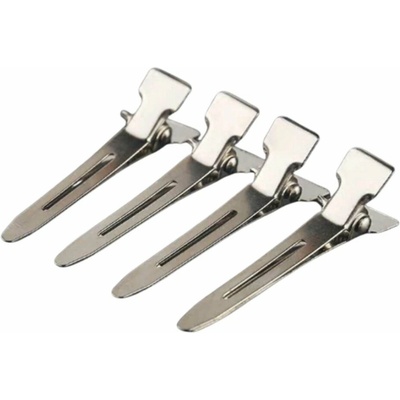 CHI Single Prong Pin Curl Clips 100 ks, Strieborná