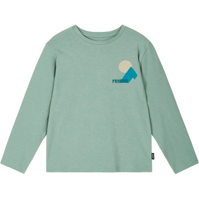 Reima Детска блуза с дълъг ръкав Reima Kid's Tosikiva Longsleeve - Stone Green - размер 158 (EU) (704-5837-0220)