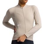 Sportful Дамска фланелка с дълъг ръкав за колоездене Sportful Women's SRK 2 Thermal Jersey Cycling jersey - Sand (156-3143-0312)