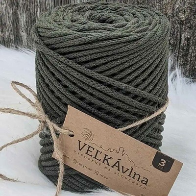 Velká vlna Špagát 3mm Mořská řasa