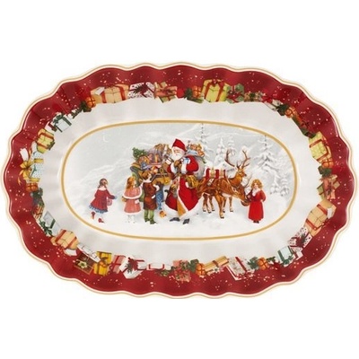 Villeroy & Boch Toy's Fantasy oválna misa Santa Claus a deti 29x19 cm