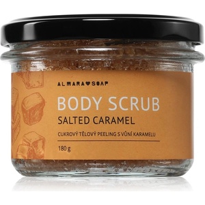 Almara Soap Body Scrub захарен скраб за тяло против целулит с аромат Salted Caramel 180 гр