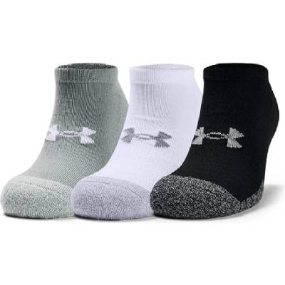 Under Armour Детски чорапи Under Armour Ua Heatgear 3pk No Show Yth Trainer Sock Unisex Kids - Steel/Wht/Black