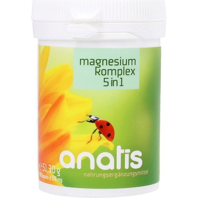 anatis Naturprodukte Магнезиев комплекс 5-в-1 - 90 капсули