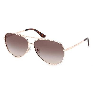 Слънчеви очила Guess GU00193 woman sunglasses - Brown (Shiny Rose Gold / Gradient Brown / 5828F)