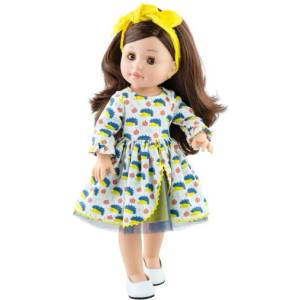 Paola Reina Комплект дрехи за кукла Paola Reina - рокля на таралежчета и лента за коса 42 cm - Paola Reina (56035_1)