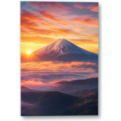 Plakát – Hora Fudži v ranním světle Bez rámu Ano Bez rámu 90 × 135 cm