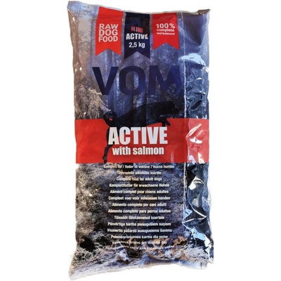 VOM og Hundemat Active s lososem mražené BARF 2,5 kg