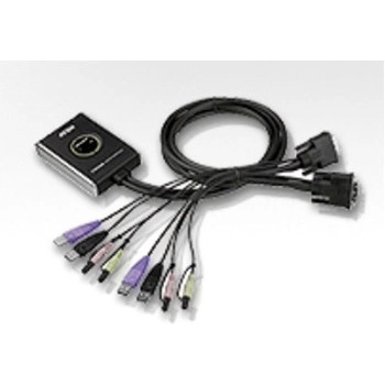 Aten CS-682-AT 2-Port USB DVI KVM Switch, Audio 2.1, Remote port selector (1,8m)