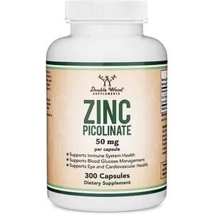 Double Wood Supplements Zinc Picolinate, 300 капсули, Double Wood