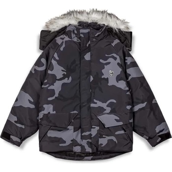GRIMEY Анорак Grimey All Over Print Tusker Temple Puffer parka - Grey (Black)