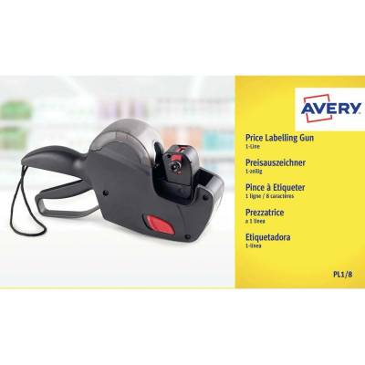 Avery-Zweckform zariadenie pre označovanie cenami PL1/8 Počet tlačových riadkov: 1 čierna