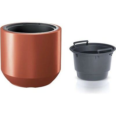 Kvetináč HEOS meď 39 cm s vkladom