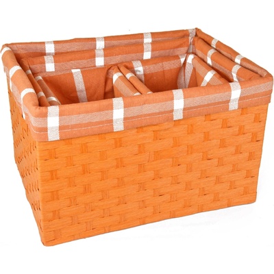 Vingo Úložný box oranžový 40x30 cm v.25,5 cm