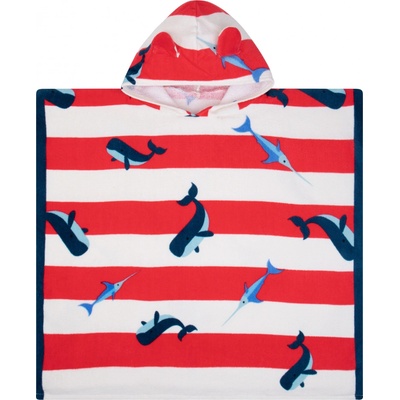 Swim Essentials Plážové pončo 65 x 65 cm Veľryby