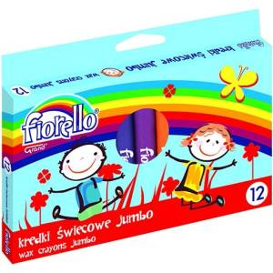 Fiorello Мазен пастел FIORELLO Jumbo кръгъл 12 цвята 170-1384 (170-1384)