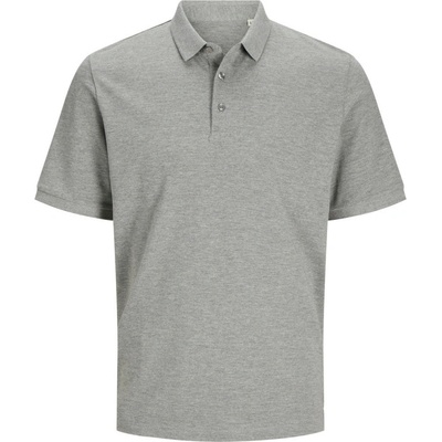 Jack & Jones polokošile Classic Polo Pique těžká bavlna krátký rukáv unisex COT42755659000-light grey