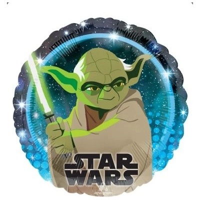 Anagram Kruh Star Wars Galaxy Yoda, 43 cm fóliový balónek