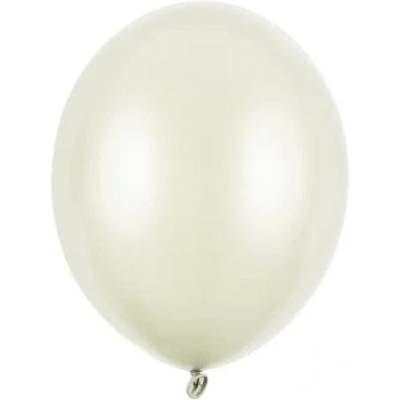 Party Deco Латексови Балони Металик, Светъл Крем - 30 см (sb14m-079j)