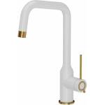 Quadron Кухненски смесител Quadron Unique Q-Line Natalie в бяло-златен цвят (3523501_WHMPVDG1)