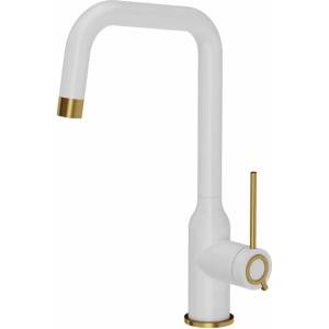 Quadron Кухненски смесител Quadron Unique Q-Line Natalie в бяло-златен цвят (3523501_WHMPVDG1)
