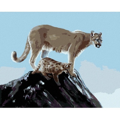 Zuty Malování podle čísel PUMA S MLÁDĚTEM D. RUSTY RUST