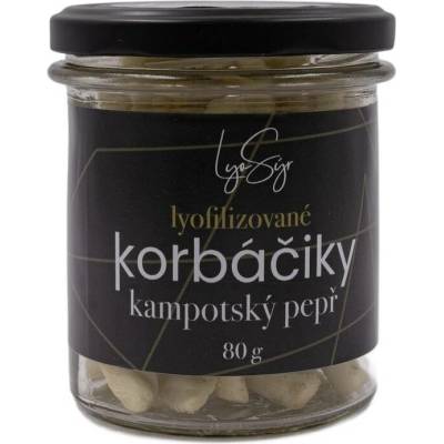 Lyopotraviny Lyofilizované korbáčiky kampotský pepř ve skle 80 g