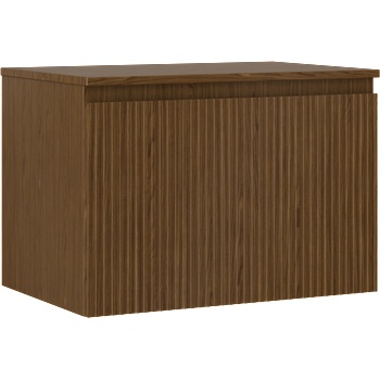 Mexen Rivel баня шкаф под мивка 70 см с плот, 1 чекмедже, рифелован, орех - 91A20-07047-1-BFC86 (91A20-07047-1-BFC86)