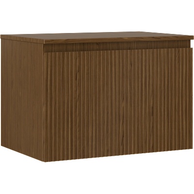 Mexen Rivel баня шкаф под мивка 70 см с плот, 1 чекмедже, рифелован, орех - 91A20-07047-1-BFC86 (91A20-07047-1-BFC86)