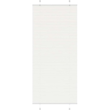 vidaXL Плисирана щора Бяла 95x200 cm Ширина на плата 94, 4 cm Полиестер (4015516)