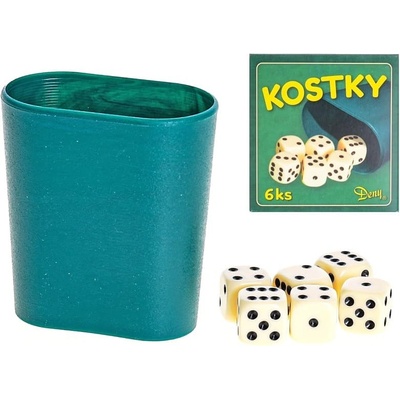 Hracie kocky v pohári 7ks